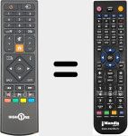 Télécommande pour remplacer RC39170 (23764271)