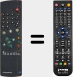 Télécommande pour remplacer TP 720 (2962205906)