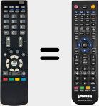 Télécommande pour remplacer RC1059 (30067042)