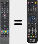 T&eacute;l&eacute;commande pour remplacer RC 4876 (30088184)