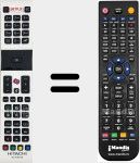 Télécommande pour remplacer RCA49130 (23382430)