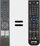 T&eacute;l&eacute;commande pour remplacer RC45135TR (30110072)