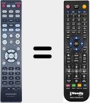 Télécommande pour remplacer RC002PMCD (30701016500AM)