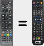 T&eacute;l&eacute;commande pour remplacer RC48127 (30089238)