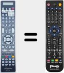 T&eacute;l&eacute;commande pour remplacer RC027SR (30701016400AM)