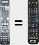 Télécommande pour remplacer RC038SR (30701023400AM)