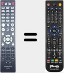 Télécommande pour remplacer RC004PM (30701027400AM)