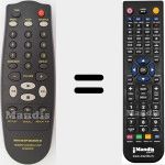 T&eacute;l&eacute;commande pour remplacer RC5000CD (313922882600)