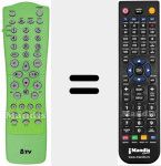 T&eacute;l&eacute;commande pour remplacer 3139 228 88782