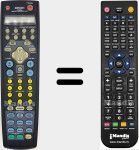 Télécommande pour remplacer RC-884 (RECEIVER-DPS