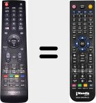 T&eacute;l&eacute;commande pour remplacer 49E5600