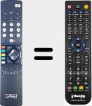 Télécommande pour remplacer RM18 (613RM1842A1)