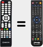 T&eacute;l&eacute;commande pour remplacer 65LUA58L