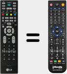 T&eacute;l&eacute;commande pour remplacer RC276 (6710900010G)