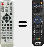 T&eacute;l&eacute;commande pour remplacer 6710CMAQ06D