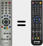 T&eacute;l&eacute;commande pour remplacer CT-8013 (75005653)