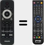 T&eacute;l&eacute;commande pour remplacer CRP638/01 (996510032811)