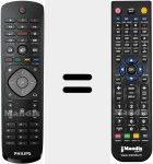 Télécommande pour remplacer RC43J-01 ENGLISH (996592104463)