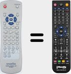 Télécommande pour remplacer RCD0314 (A70171708)