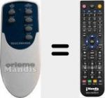 Télécommande pour remplacer AA2