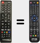 T&eacute;l&eacute;commande pour remplacer TM1240A (AA59-00823A)