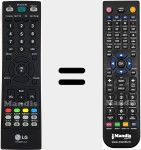Télécommande pour remplacer AKB33871401