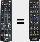 Télécommande pour remplacer AKB73715603