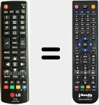 Télécommande pour remplacer AKB73715622
