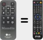 Télécommande pour remplacer AKB74815341