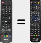 Télécommande pour remplacer AKB74915346