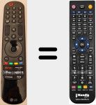 Télécommande pour remplacer MR24GA (AKB76045003)