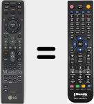 T&eacute;l&eacute;commande pour remplacer AKB37026816