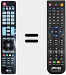 Télécommande pour remplacer AKB72914202