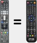 T&eacute;l&eacute;commande pour remplacer AKB72976021