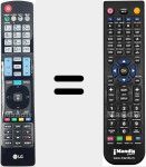 Télécommande pour remplacer AKB73755491