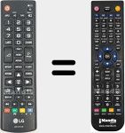 Télécommande pour remplacer AKB73975786