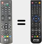 Télécommande pour remplacer AKB74475495