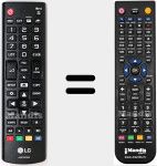 Télécommande pour remplacer AKB75375609
