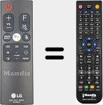 Télécommande pour remplacer AKB75595321
