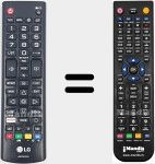 Télécommande pour remplacer AKB75675321