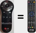 Télécommande pour remplacer AKB73775908