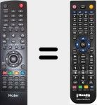 Télécommande pour remplacer RCGJ2100BU (T098GRABDTNTHRJ)