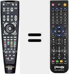 T&eacute;l&eacute;commande pour remplacer AVR2550