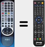 T&eacute;l&eacute;commande pour remplacer MW166M