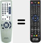 T&eacute;l&eacute;commande pour remplacer RC-ZAS 10 (U0089284U)