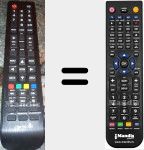 T&eacute;l&eacute;commande pour remplacer LED-3218T2SMART