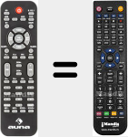 T&eacute;l&eacute;commande pour remplacer Areal653