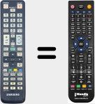 T&eacute;l&eacute;commande pour remplacer BN59-01015A