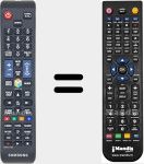 Télécommande pour remplacer TM1250A (BN59-01198A)