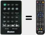 Télécommande pour remplacer Boston MCD (0200022700)
